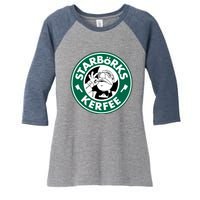 Starborks Kerfee Women's Tri-Blend 3/4-Sleeve Raglan Shirt