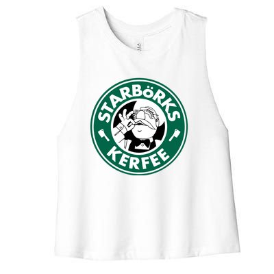 Starborks Kerfee Women's Racerback Cropped Tank