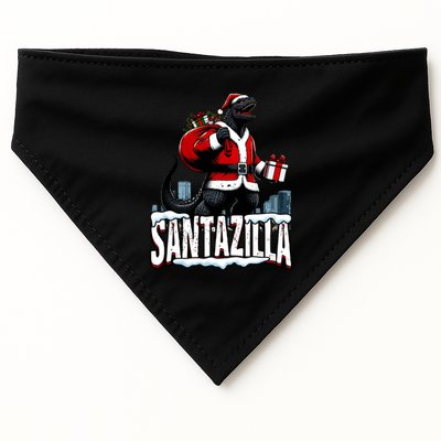 Santazilla Kaiju Santa Christmas Japanese Monster Xmas Cool Gift USA-Made Doggie Bandana