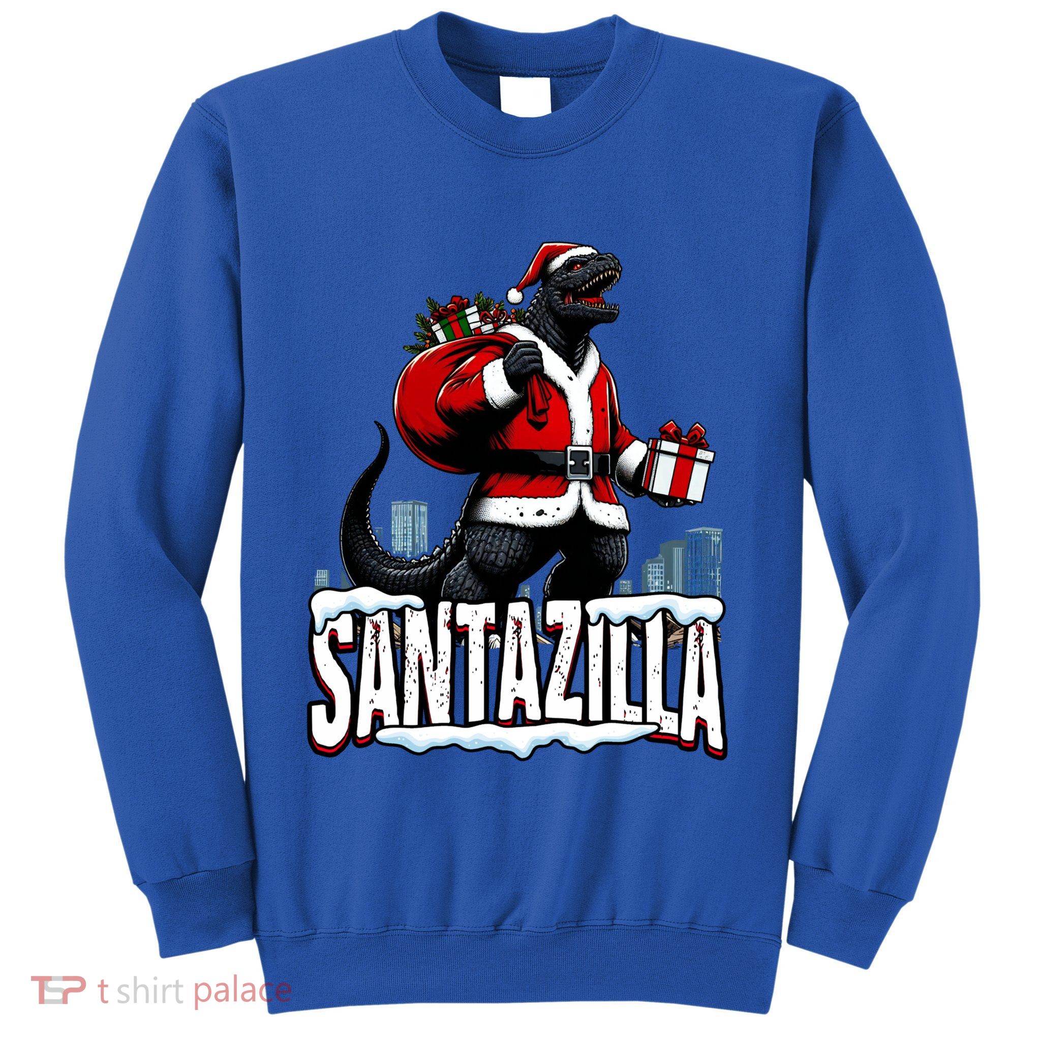 Santazilla Kaiju Santa Christmas Japanese Monster Xmas Cool Gift Sweatshirt