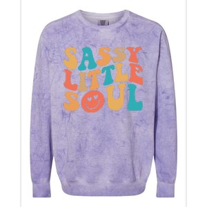 Sassy Kids Soul Little Baby Girl Sassy Child Cute Colorblast Crewneck Sweatshirt