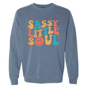 Sassy Kids Soul Little Baby Girl Sassy Child Cute Garment-Dyed Sweatshirt