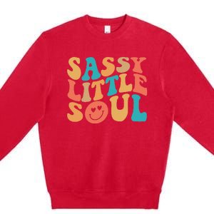 Sassy Kids Soul Little Baby Girl Sassy Child Cute Premium Crewneck Sweatshirt