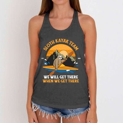 Sloth Kayak Sloth Kayak Team Women's Knotted Racerback Tank