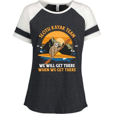 Sloth Kayak Sloth Kayak Team Enza Ladies Jersey Colorblock Tee