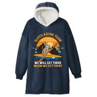 Sloth Kayak Sloth Kayak Team Hooded Wearable Blanket