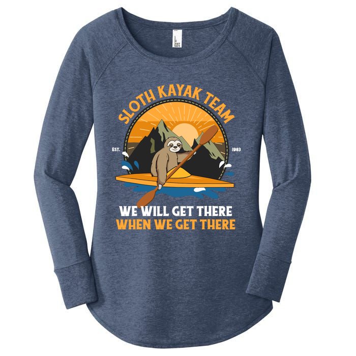 Sloth Kayak Sloth Kayak Team Women's Perfect Tri Tunic Long Sleeve Shirt