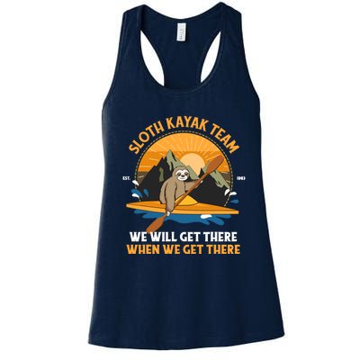 Sloth Kayak Sloth Kayak Team Women's Racerback Tank