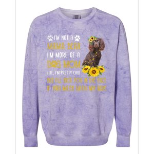 Sunflower Kin Spaniel Mom Mothers Day Dog Mom Cute Gift Colorblast Crewneck Sweatshirt