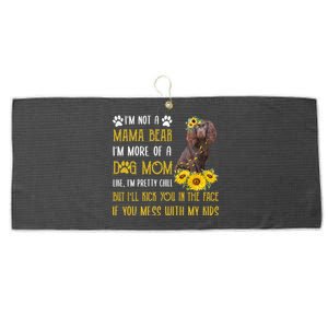 Sunflower Kin Spaniel Mom Mothers Day Dog Mom Cute Gift Large Microfiber Waffle Golf Towel