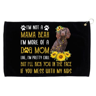 Sunflower Kin Spaniel Mom Mothers Day Dog Mom Cute Gift Grommeted Golf Towel