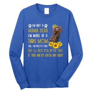 Sunflower Kin Spaniel Mom Mothers Day Dog Mom Cute Gift Long Sleeve Shirt