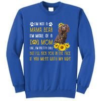 Sunflower Kin Spaniel Mom Mothers Day Dog Mom Cute Gift Sweatshirt