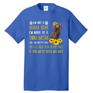 Sunflower Kin Spaniel Mom Mothers Day Dog Mom Cute Gift Tall T-Shirt