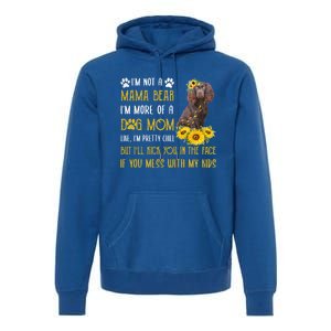 Sunflower Kin Spaniel Mom Mothers Day Dog Mom Cute Gift Premium Hoodie