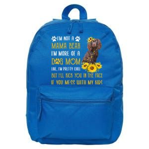 Sunflower Kin Spaniel Mom Mothers Day Dog Mom Cute Gift 16 in Basic Backpack