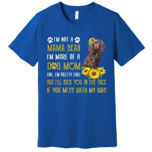 Sunflower Kin Spaniel Mom Mothers Day Dog Mom Cute Gift Premium T-Shirt