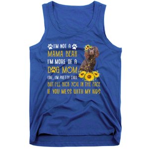 Sunflower Kin Spaniel Mom Mothers Day Dog Mom Cute Gift Tank Top