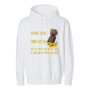 Sunflower Kin Spaniel Mom Mothers Day Dog Mom Cute Gift Garment-Dyed Fleece Hoodie