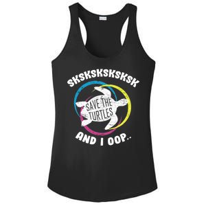 SKSKSK and I Oop... Save The Turtles Ladies PosiCharge Competitor Racerback Tank