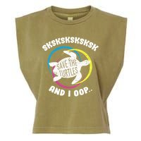 SKSKSK and I Oop... Save The Turtles Garment-Dyed Women's Muscle Tee