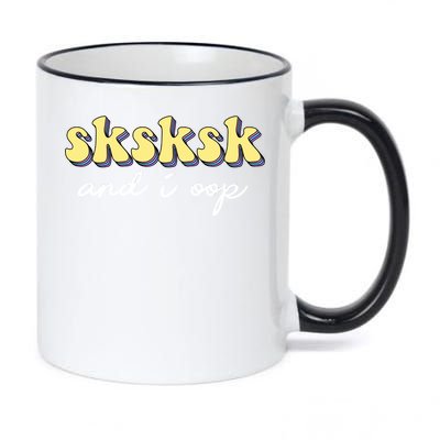 SKSKSK And I Oop Save A Turtle 11oz Black Color Changing Mug