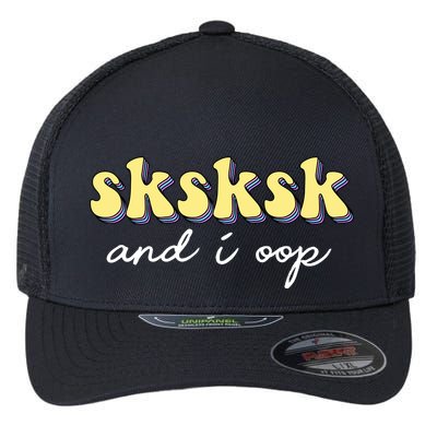 SKSKSK And I Oop Save A Turtle Flexfit Unipanel Trucker Cap