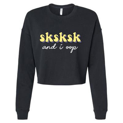 SKSKSK And I Oop Save A Turtle Cropped Pullover Crew