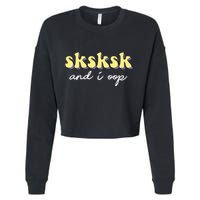 SKSKSK And I Oop Save A Turtle Cropped Pullover Crew