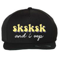 SKSKSK And I Oop Save A Turtle Wool Snapback Cap