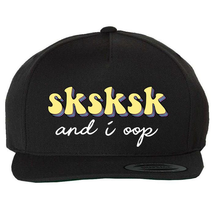 SKSKSK And I Oop Save A Turtle Wool Snapback Cap