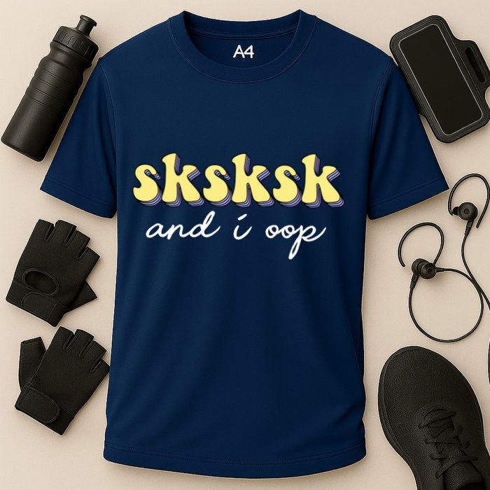 SKSKSK And I Oop Save A Turtle Cooling Performance Crew T-Shirt