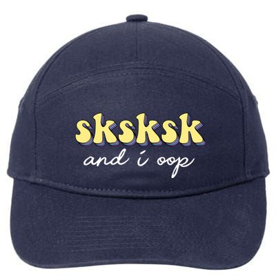 SKSKSK And I Oop Save A Turtle 7-Panel Snapback Hat