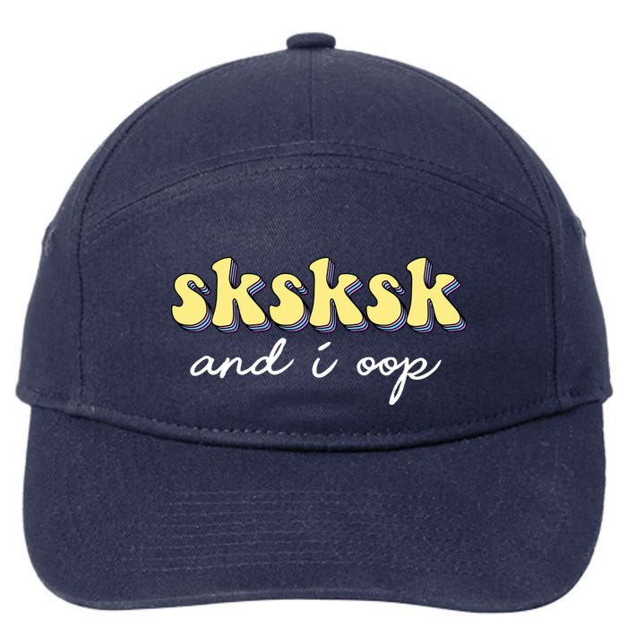 SKSKSK And I Oop Save A Turtle 7-Panel Snapback Hat