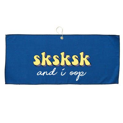 SKSKSK And I Oop Save A Turtle Large Microfiber Waffle Golf Towel
