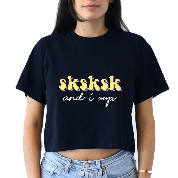 SKSKSK And I Oop Save A Turtle Crop Top