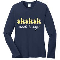 SKSKSK And I Oop Save A Turtle Ladies Long Sleeve Shirt