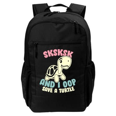 SKSKSK And I Oop Save A Turtle Vintage Backpack