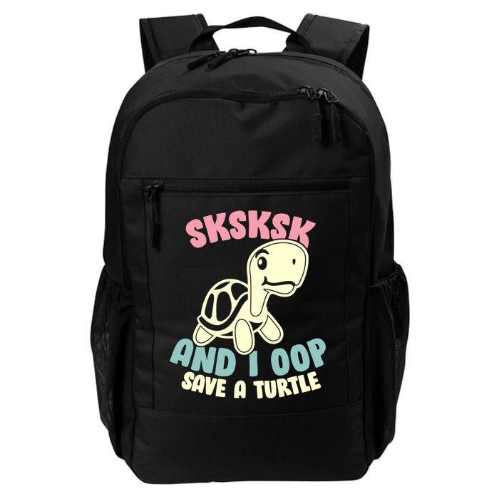 SKSKSK And I Oop Save A Turtle Vintage Backpack
