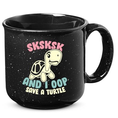 SKSKSK And I Oop Save A Turtle Vintage 15oz Campfire Ceramic Mug