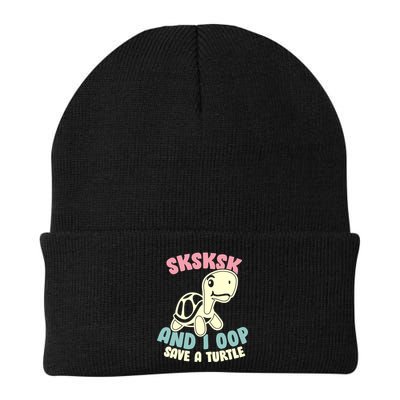 SKSKSK And I Oop Save A Turtle Vintage Beanie