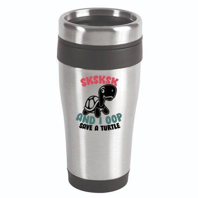 SKSKSK And I Oop Save A Turtle Vintage 16oz Travel Tumbler