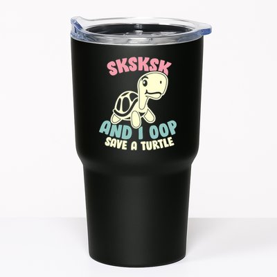 SKSKSK And I Oop Save A Turtle Vintage Tumbler