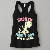 SKSKSK And I Oop Save A Turtle Vintage Womens Tank Top