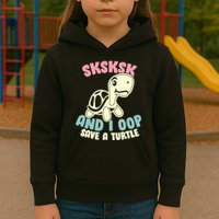 SKSKSK And I Oop Save A Turtle Vintage Kids Hoodie