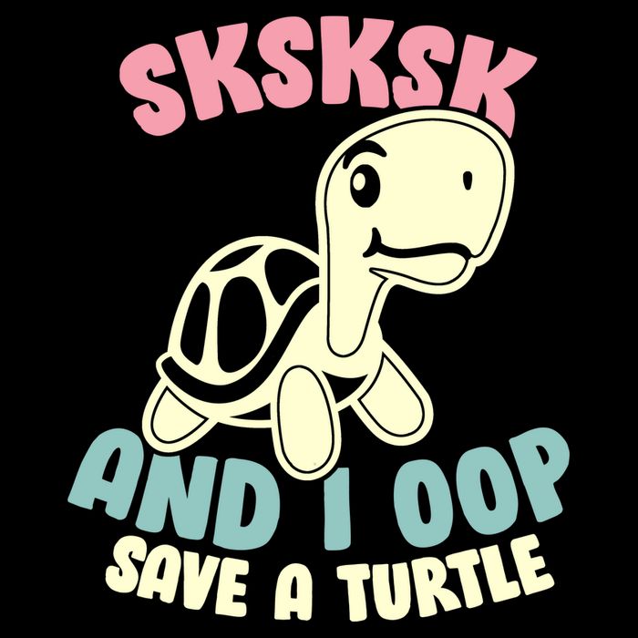SKSKSK And I Oop Save A Turtle Vintage Wool Snapback Cap