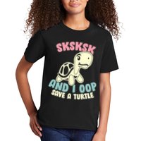 SKSKSK And I Oop Save A Turtle Vintage Kids T-Shirt
