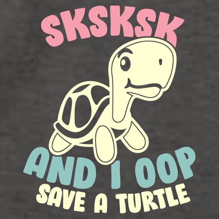 SKSKSK And I Oop Save A Turtle Vintage Vector Backpack