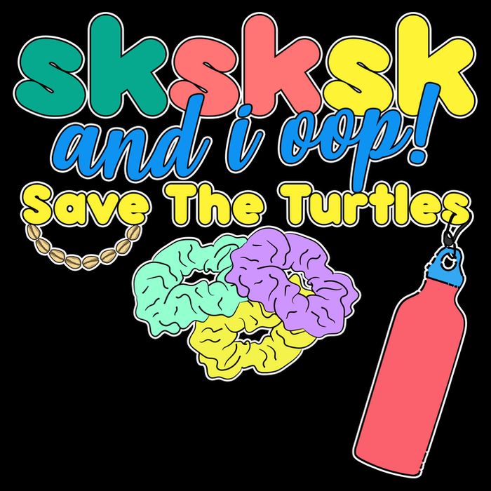 SKSKSK And I oop Save the Turtles 7-Panel Snapback Hat