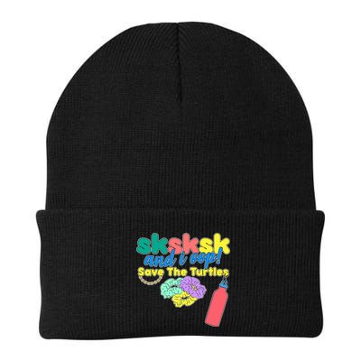 SKSKSK And I oop Save the Turtles Knit Cap Winter Beanie